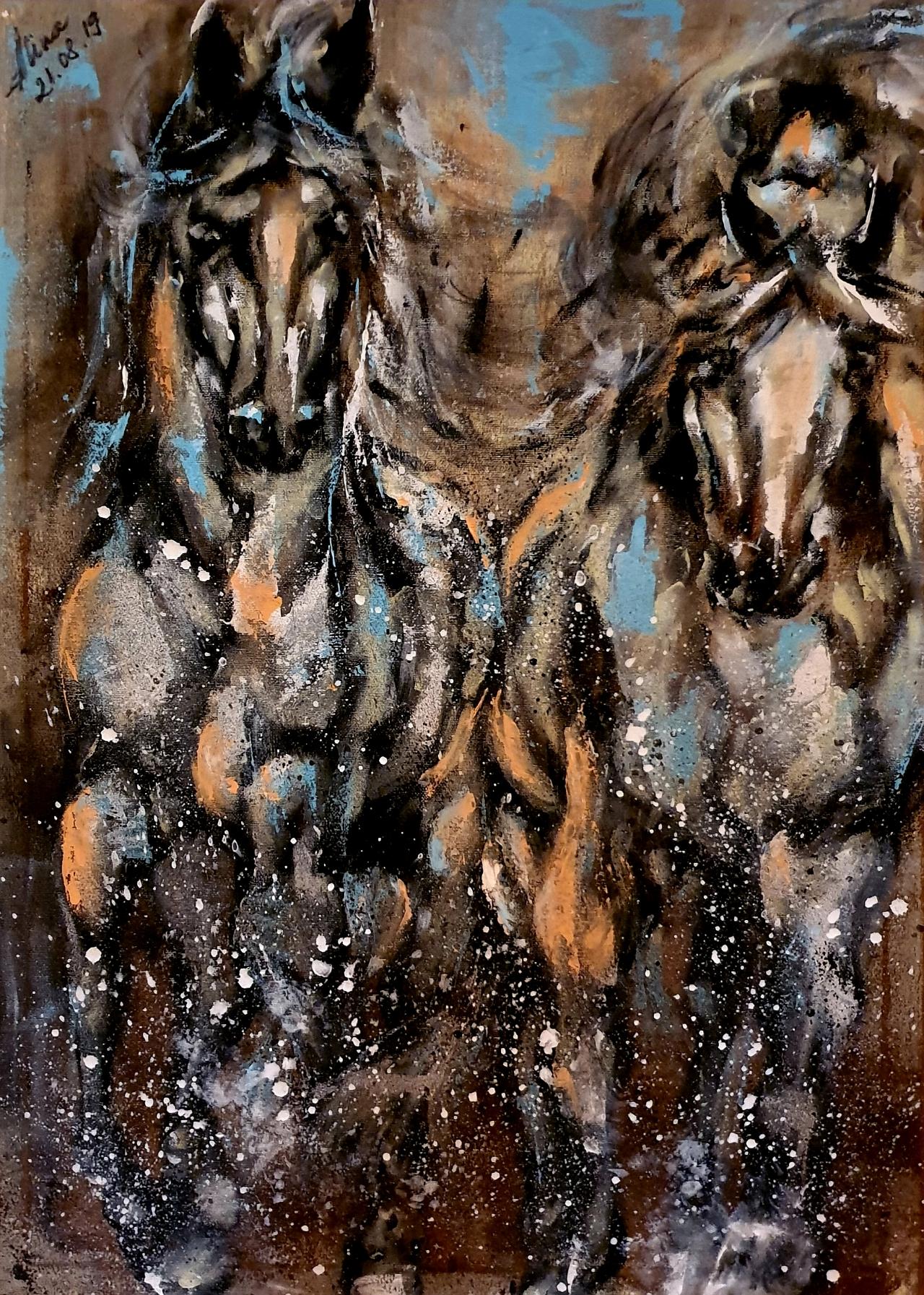 ArteDiAlina.com painting: together ahead